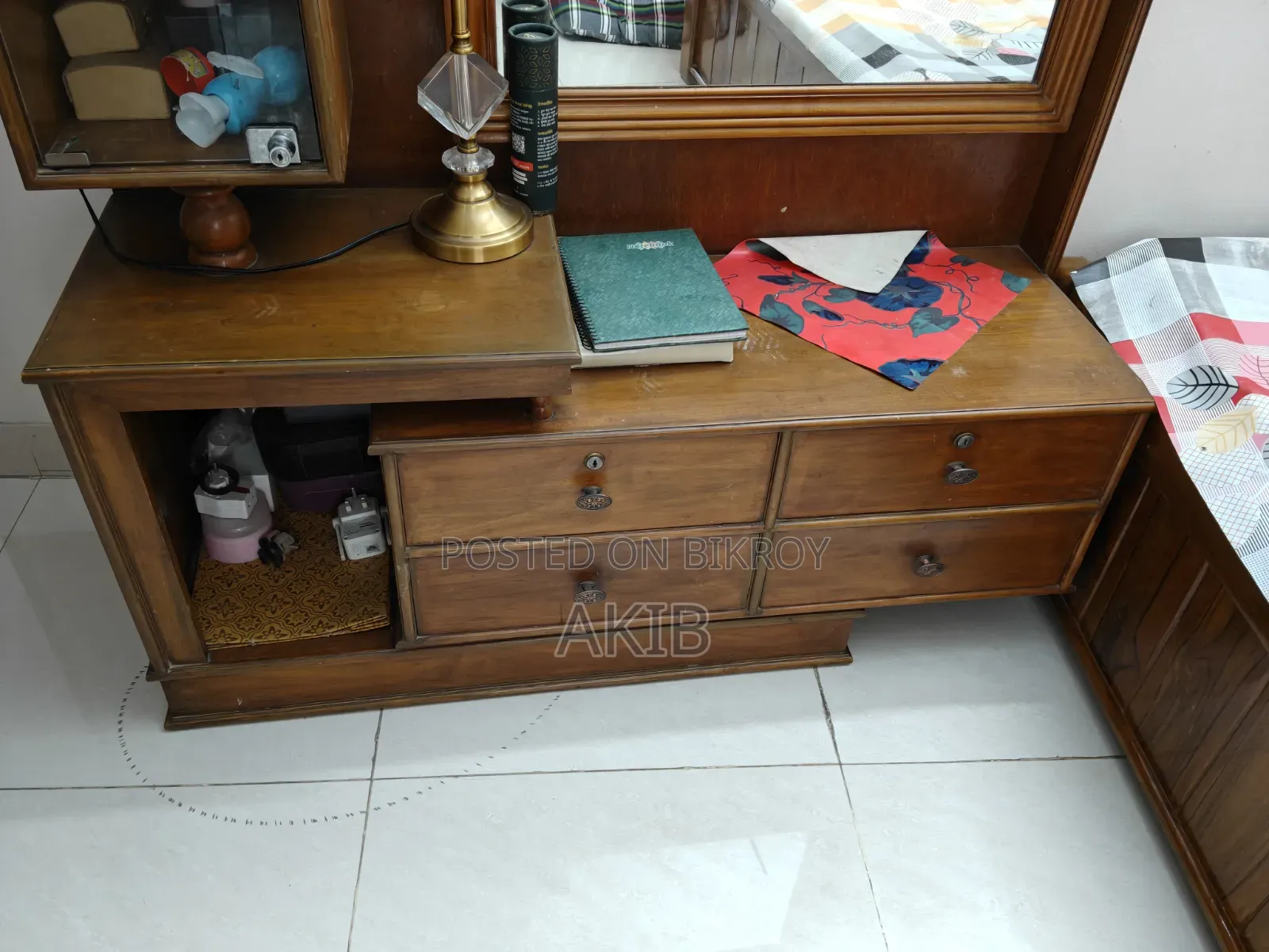 Original Teak Wood Dressing Table