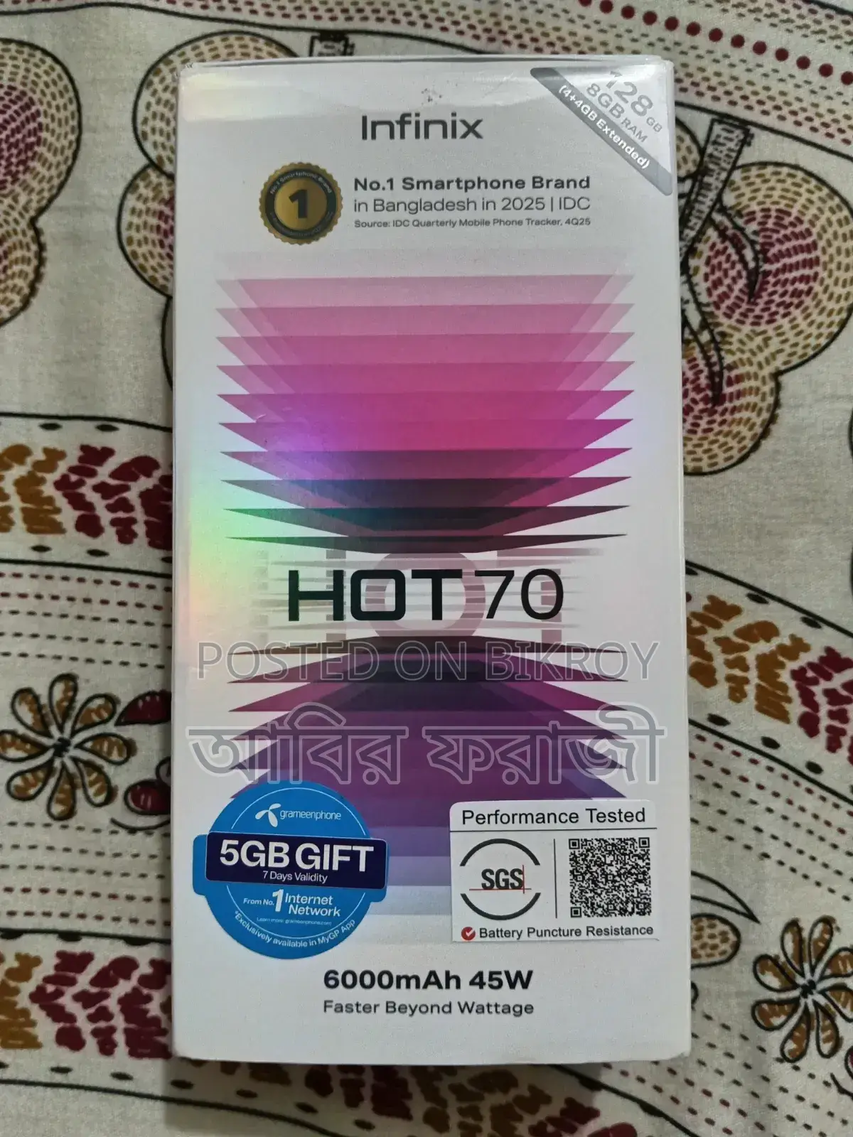Infinix Hot 70 128 GB Black