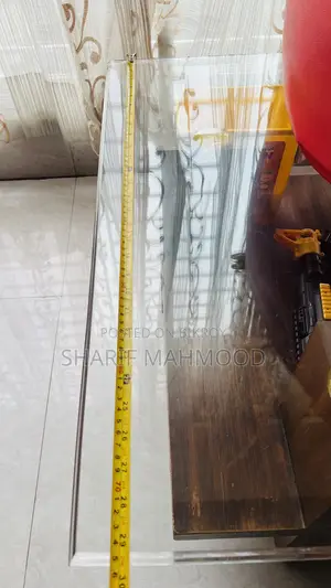 Glass Top Double Shelf Tea Table for Sale