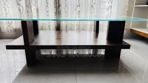 Glass Top Double Shelf Tea Table for Sale