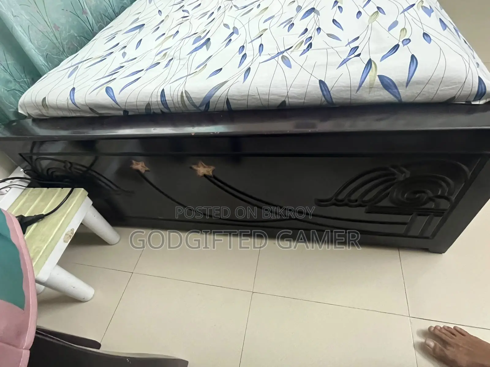 Bed and mattress to be sold together at a very low price.