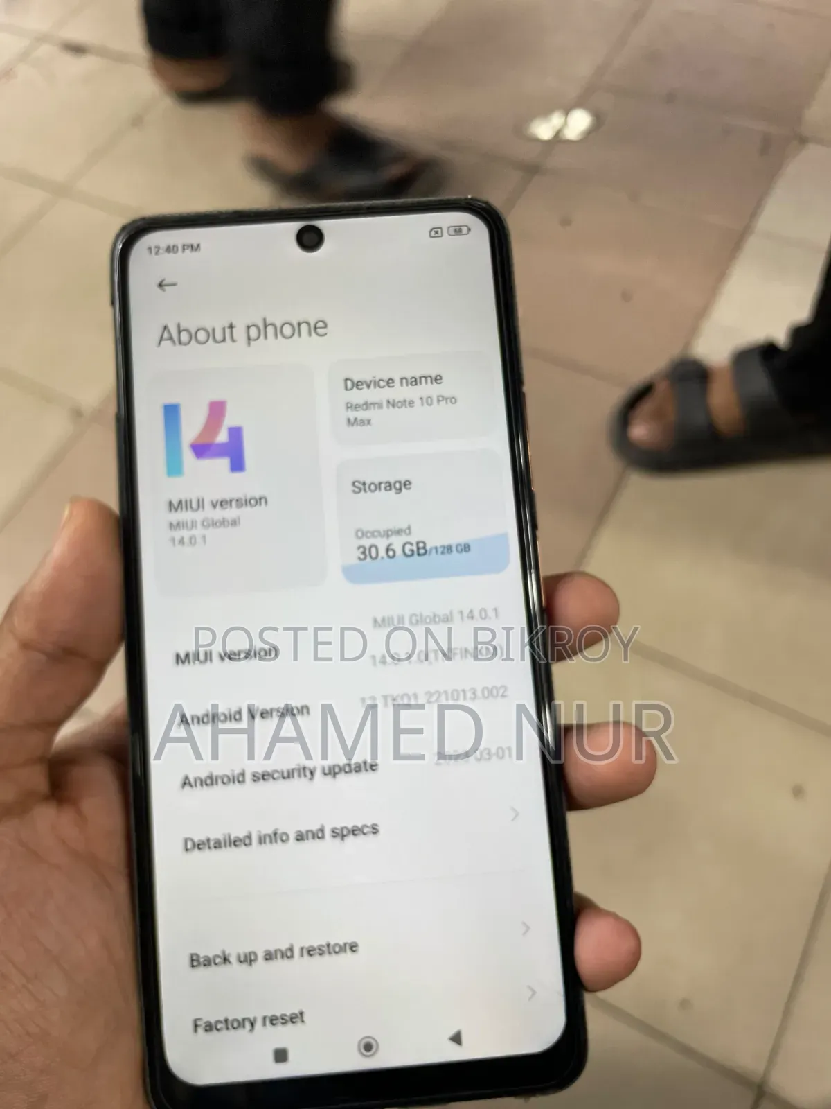 Xiaomi Redmi Note 10 Pro Max 128 GB Orange