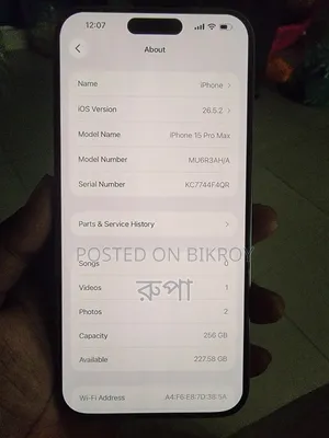 New Apple iPhone 15 Pro Max 256 GB Silver