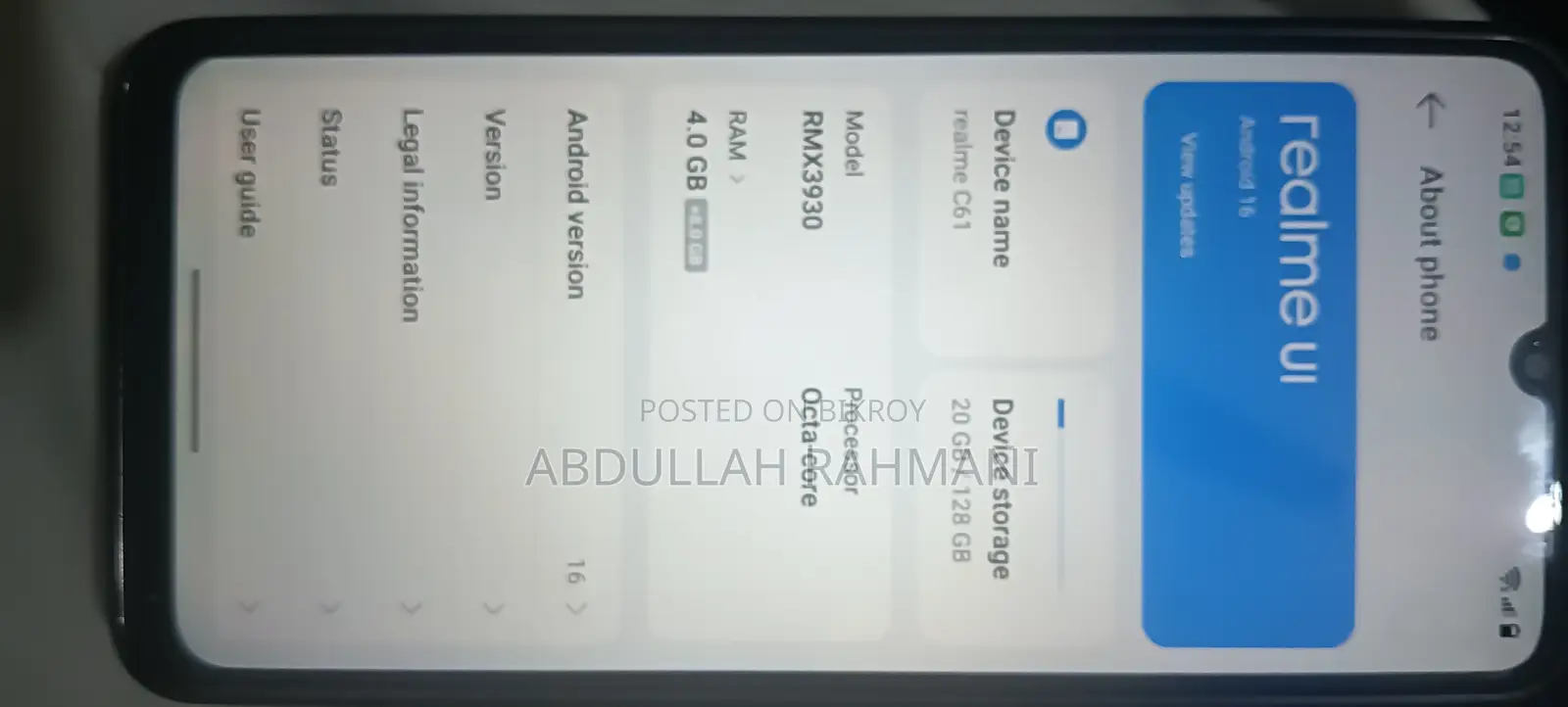 Realme C61 128 GB Black