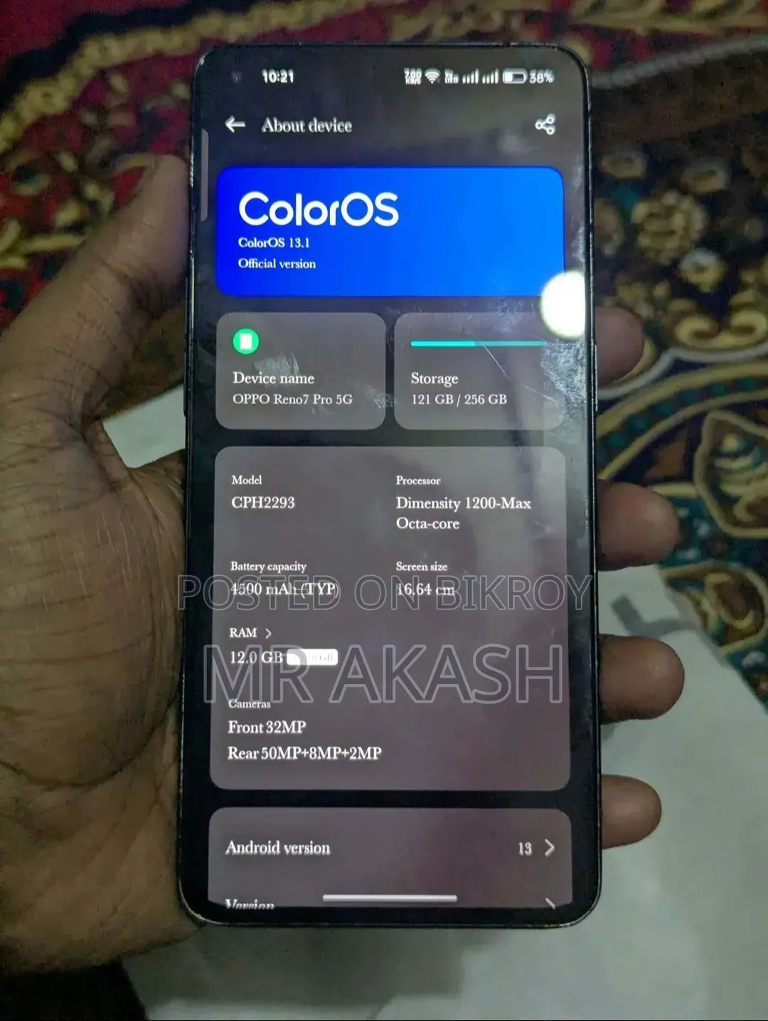 Oppo Reno7 Pro 5G 256 GB Black