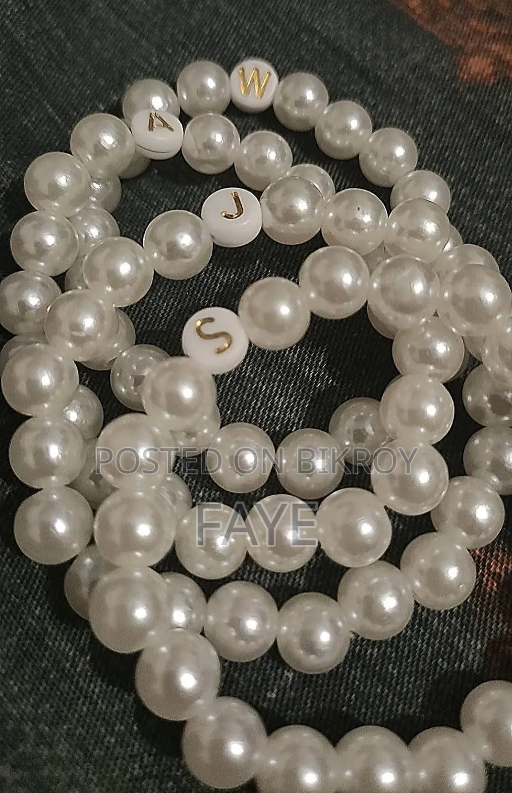 Customizable Pearls Bead Bracelet