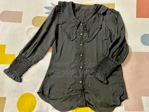 Vintage 1950 Silk Black Top