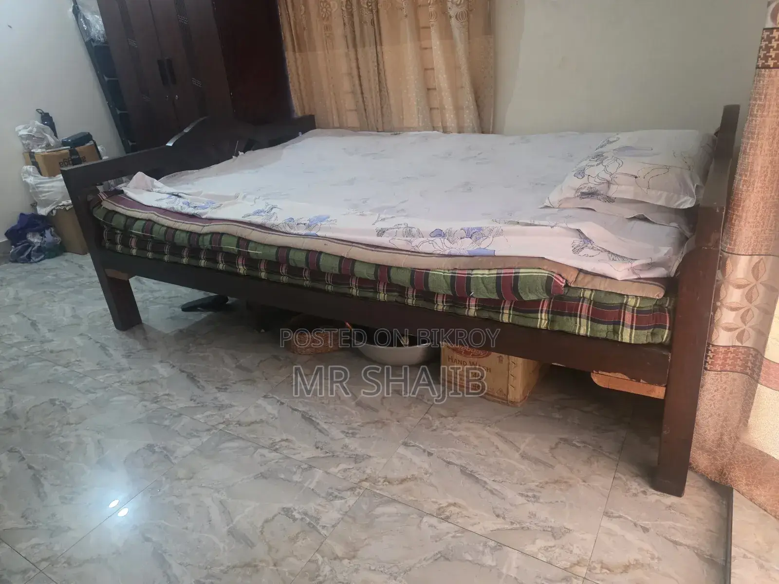শিল কড়ই কাঠের খাট