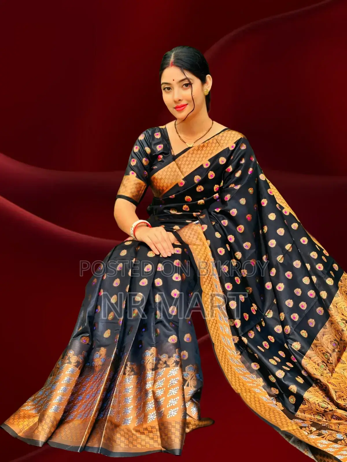 Trendy Indian Soft Silk Katan Saree