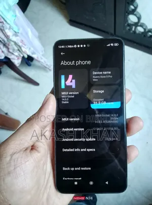 Xiaomi Redmi Note 9 Pro Max 128 GB White