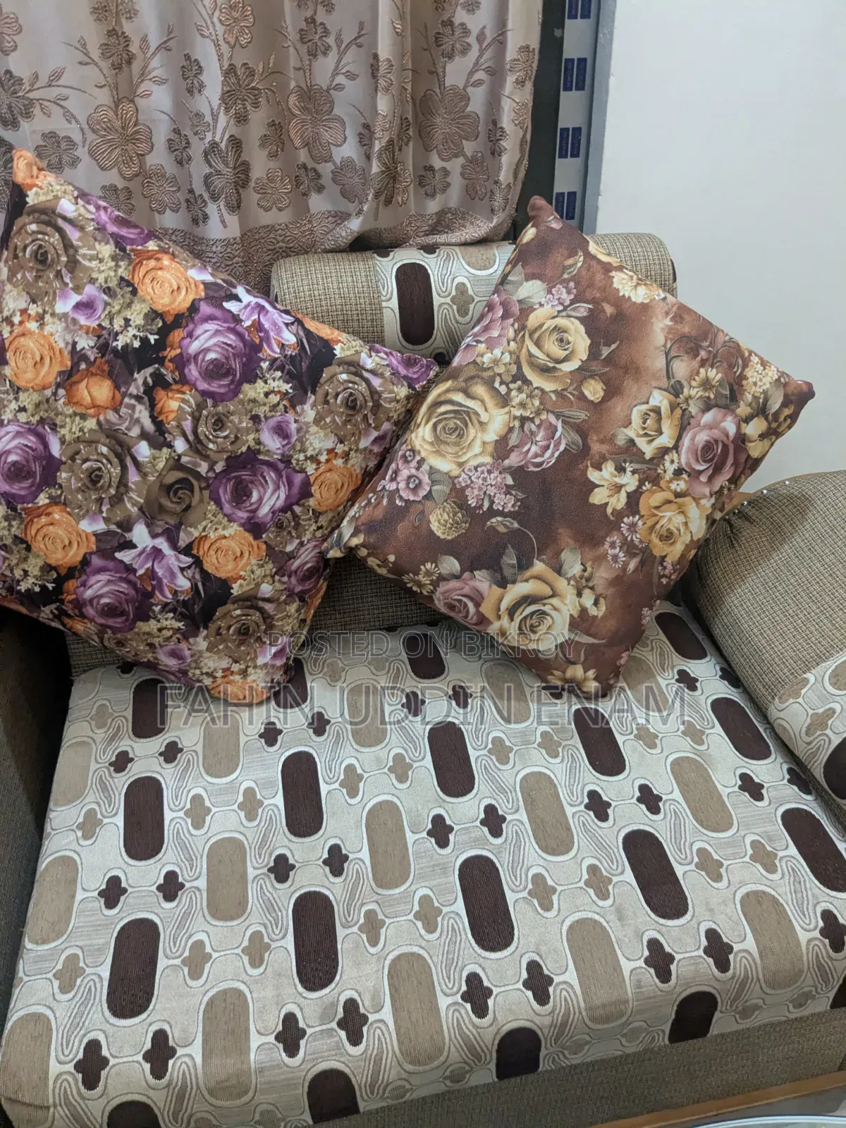 Full Sofa Set With Glass Table