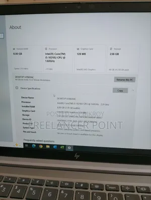 Laptop HP ZBook Firefly 14 G7 8GB Intel Core I5 SSD 256GB