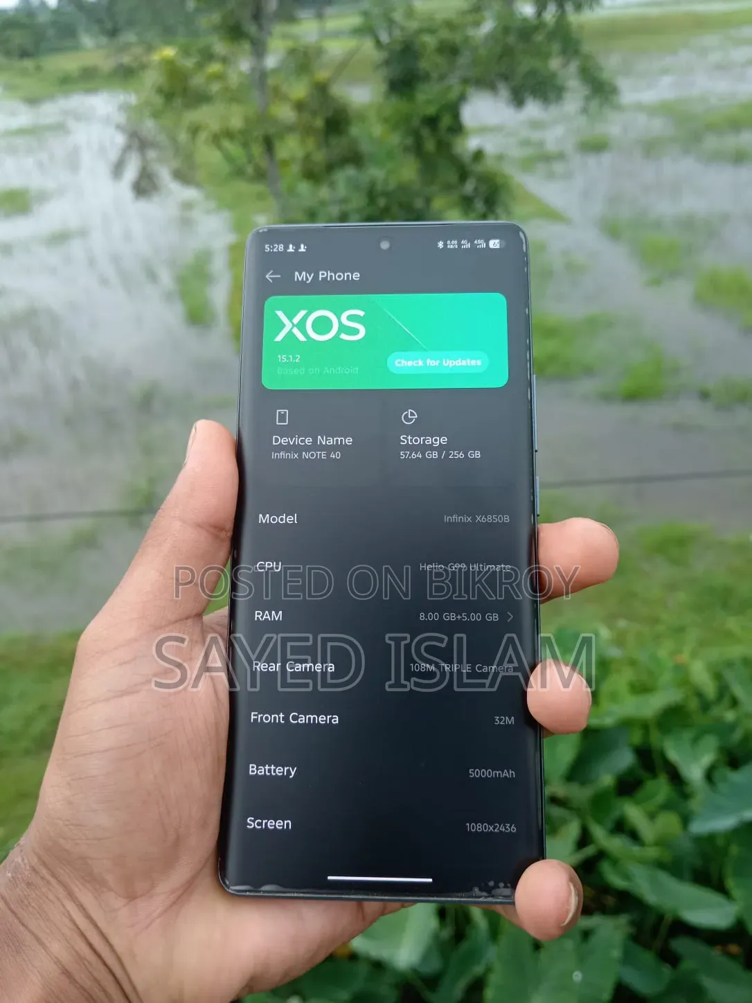 Infinix Note 40S 256 GB Black