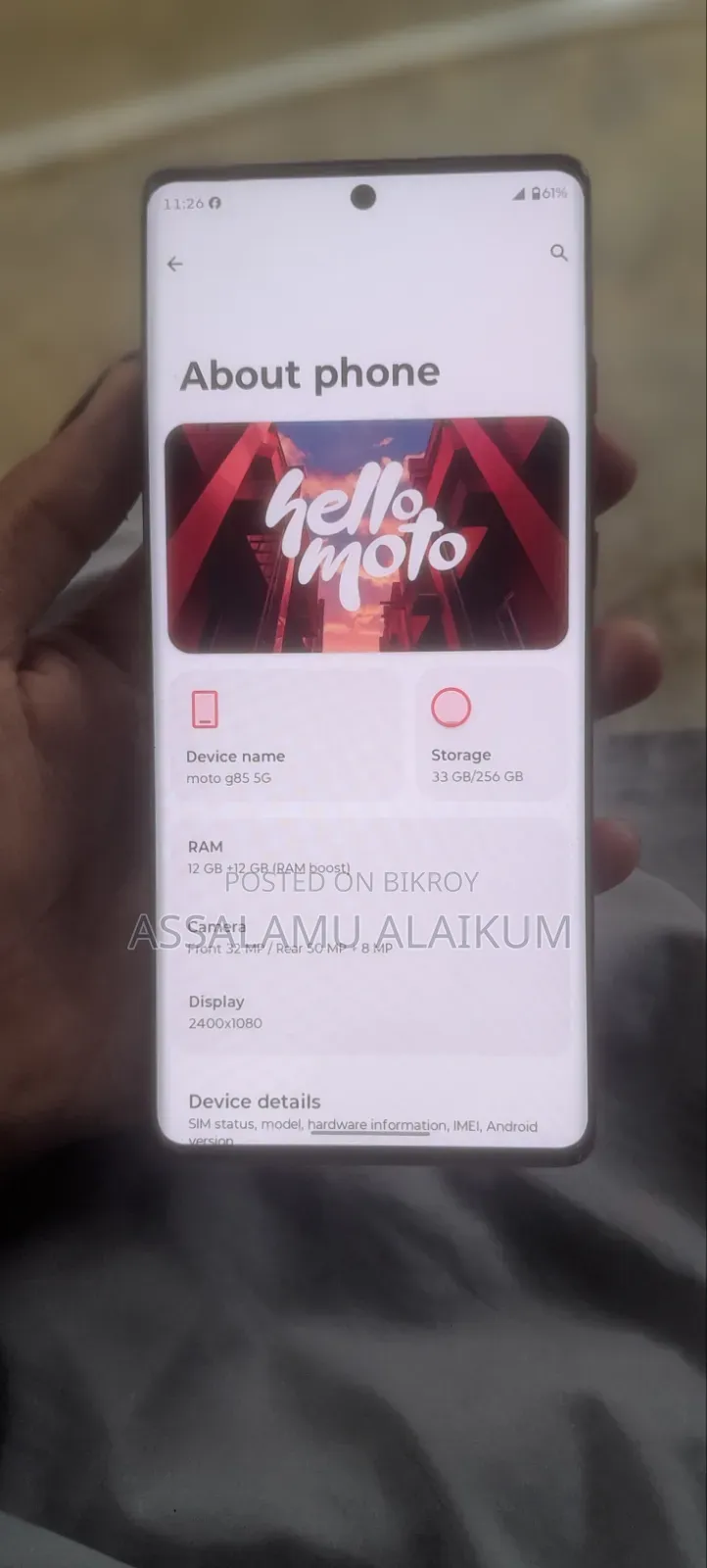 Motorola Moto G85 256 GB Red