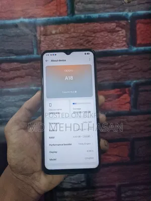 Oppo A18 128 GB Black