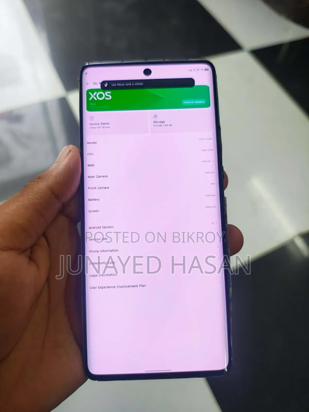 ইনফিনিক্স হট ৫০ প্রো+ ৪জি ২৫৬ জিবি গোলাপি