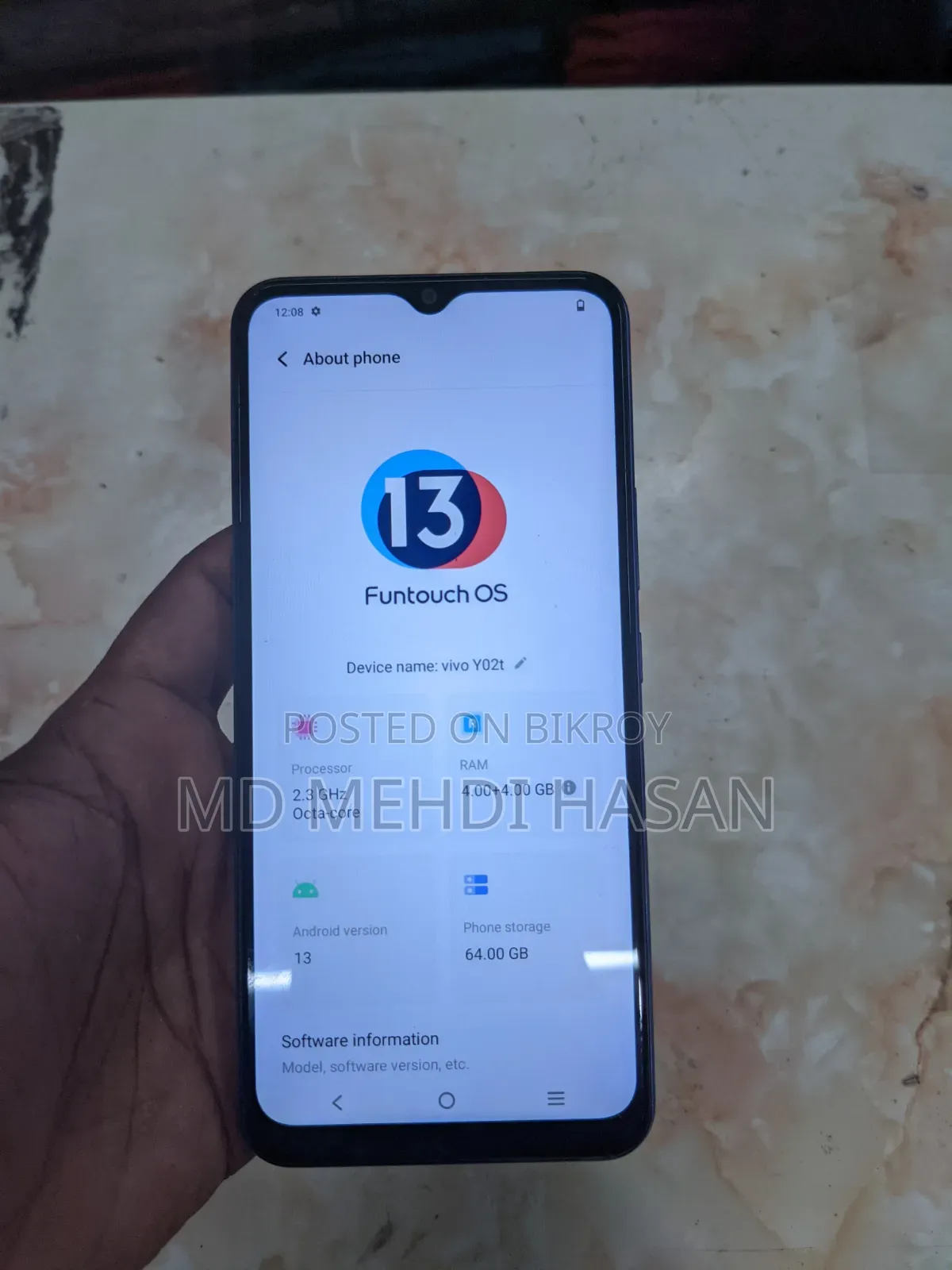 ভিভো ওয়াই০২টি ৬৪ জিবি পার্পল