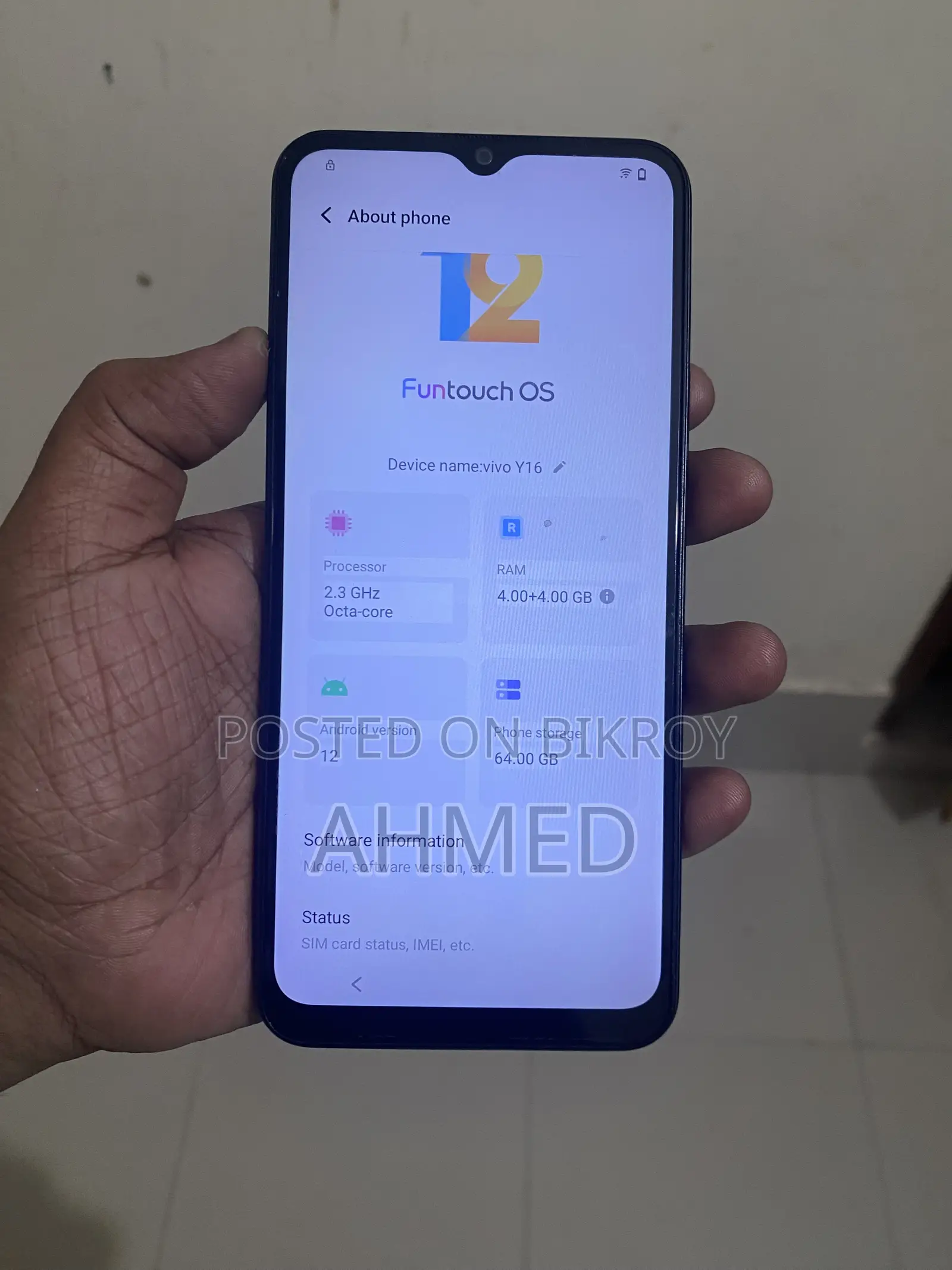 Vivo Y16 64 GB Black