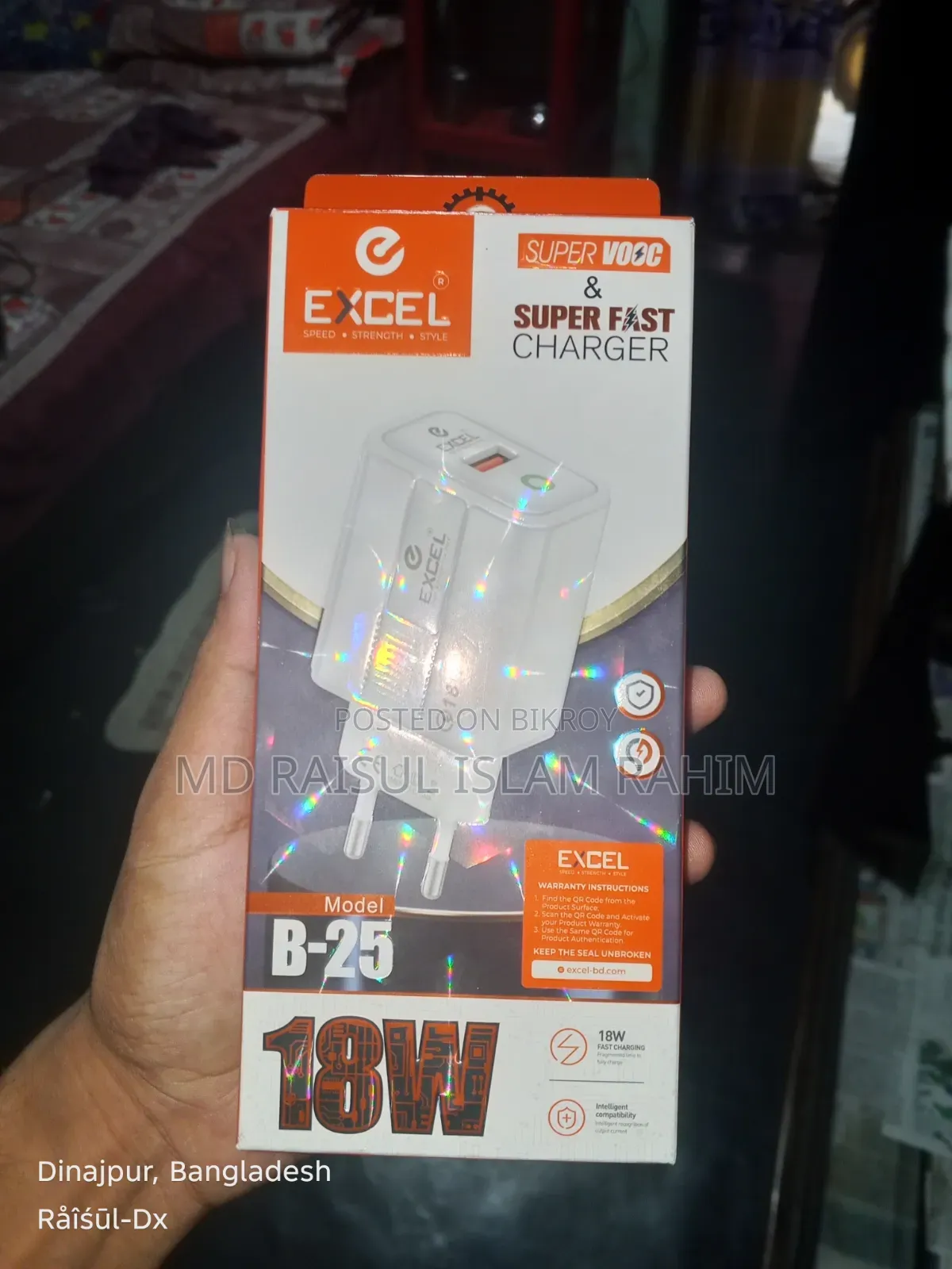 Excel 18w Type-C Fast Charger