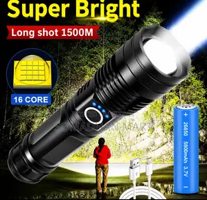 Xhp70 Powerful Rechargeable LED Flashlight
