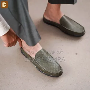 Dice Olive Half Loafer Size 35-46