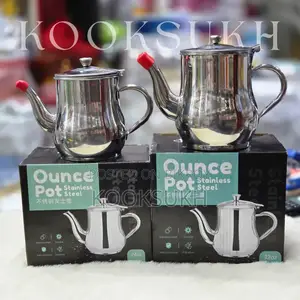 Stainless Steel Oil Jar With Strainer 710ml 950ml Capacity