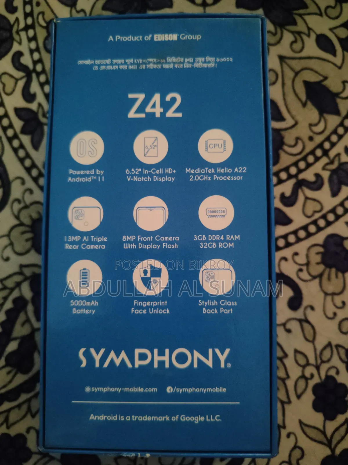 Symphony Z42 32 GB Green
