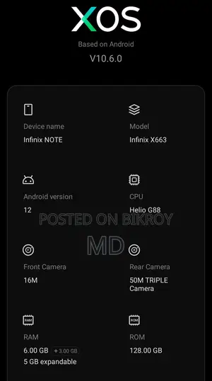 Infinix Note 12 Pro 256 GB Blue