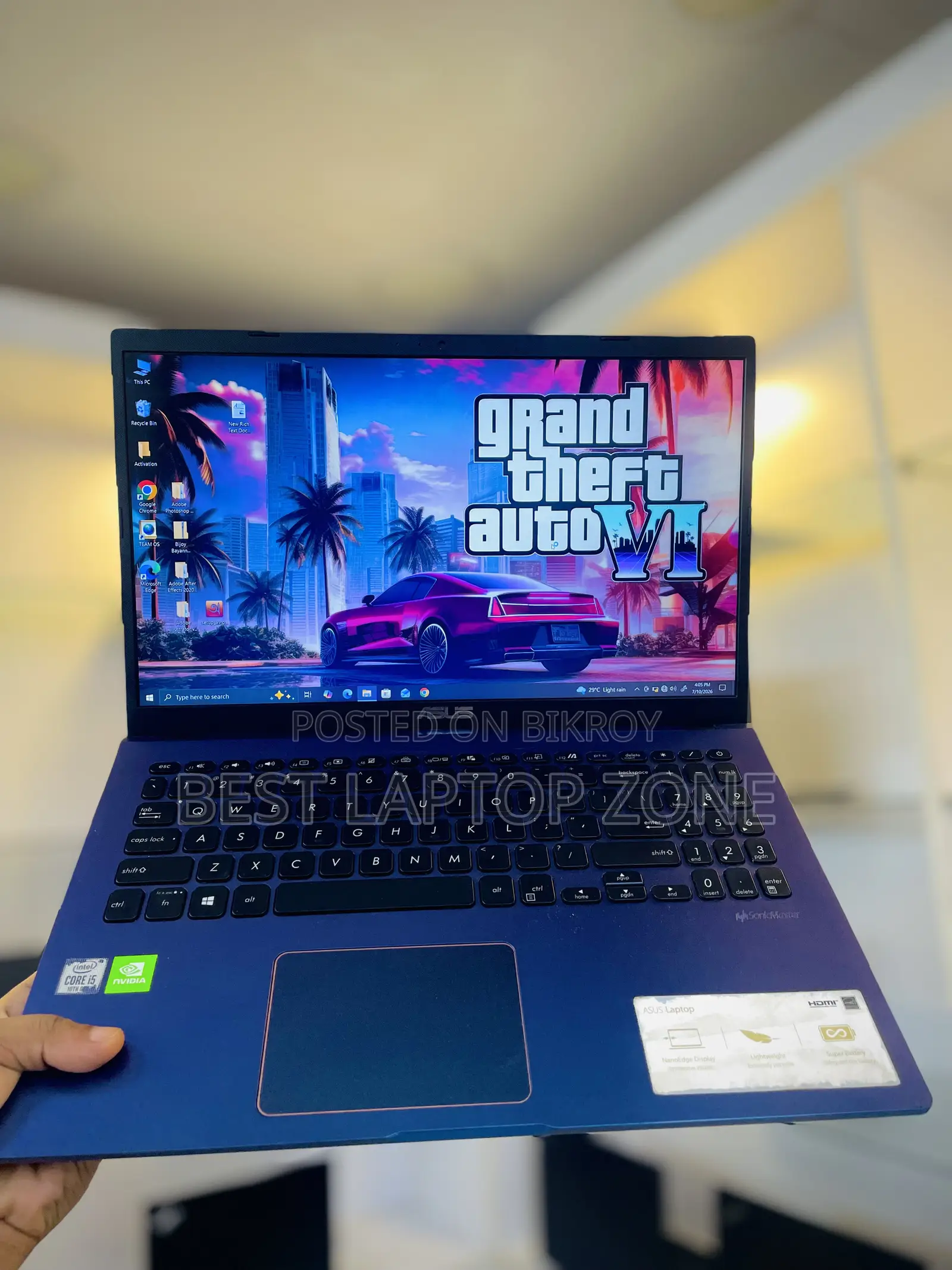 Laptop Asus Vivobook 15 8GB Intel Core I5 SSD 256GB