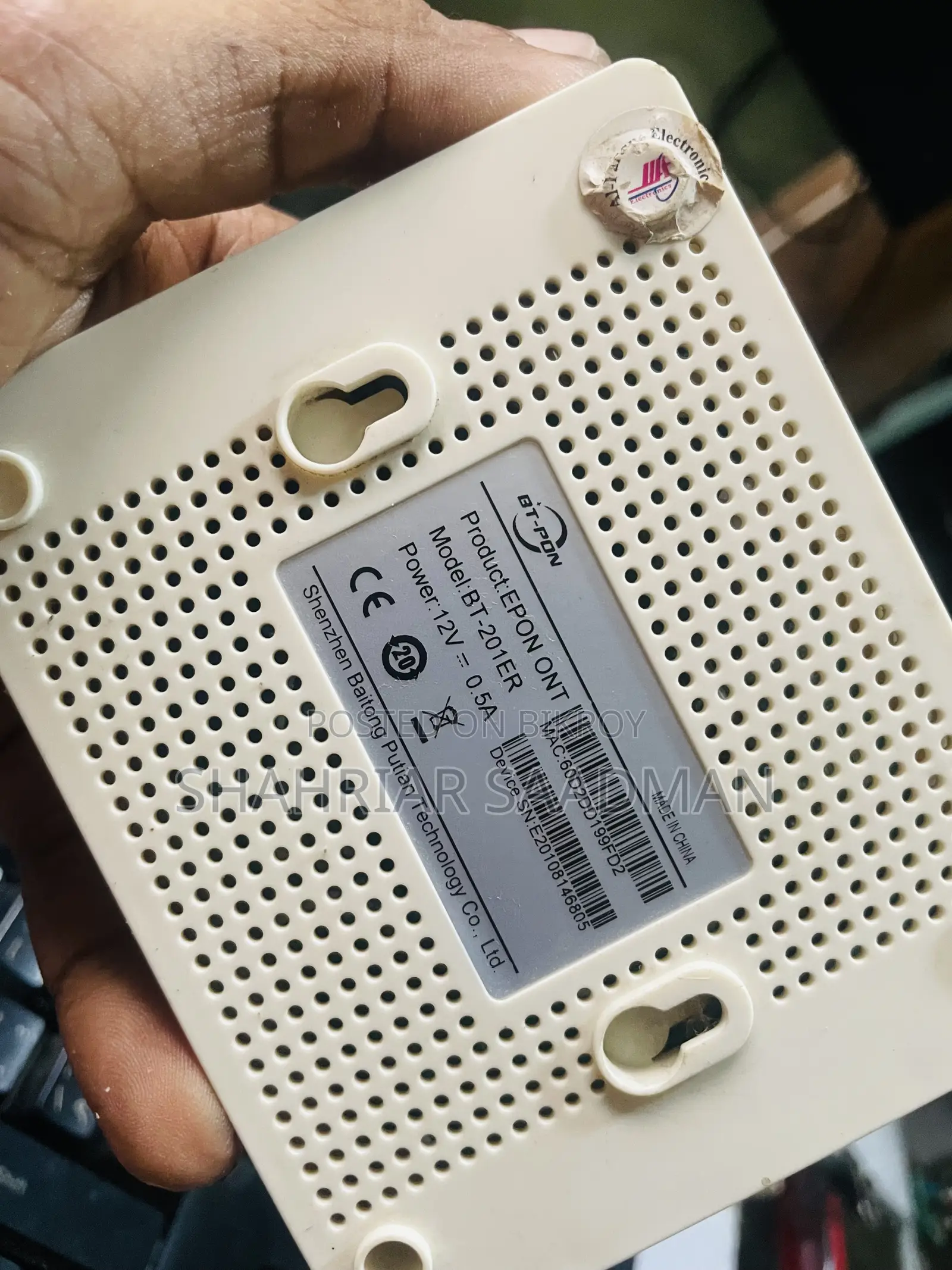Onu Bt-Pon Bt-201er Epon Onu/Ont (1 Lan Port)
