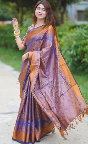 High-Quality Kanjivaram Silk Saree with Running Blouse Piece