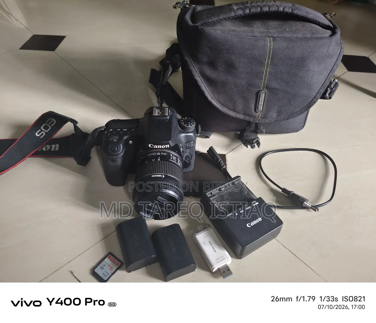 Canon 70D DSLR Camera With 18-55mm Lens | Excellent Condition