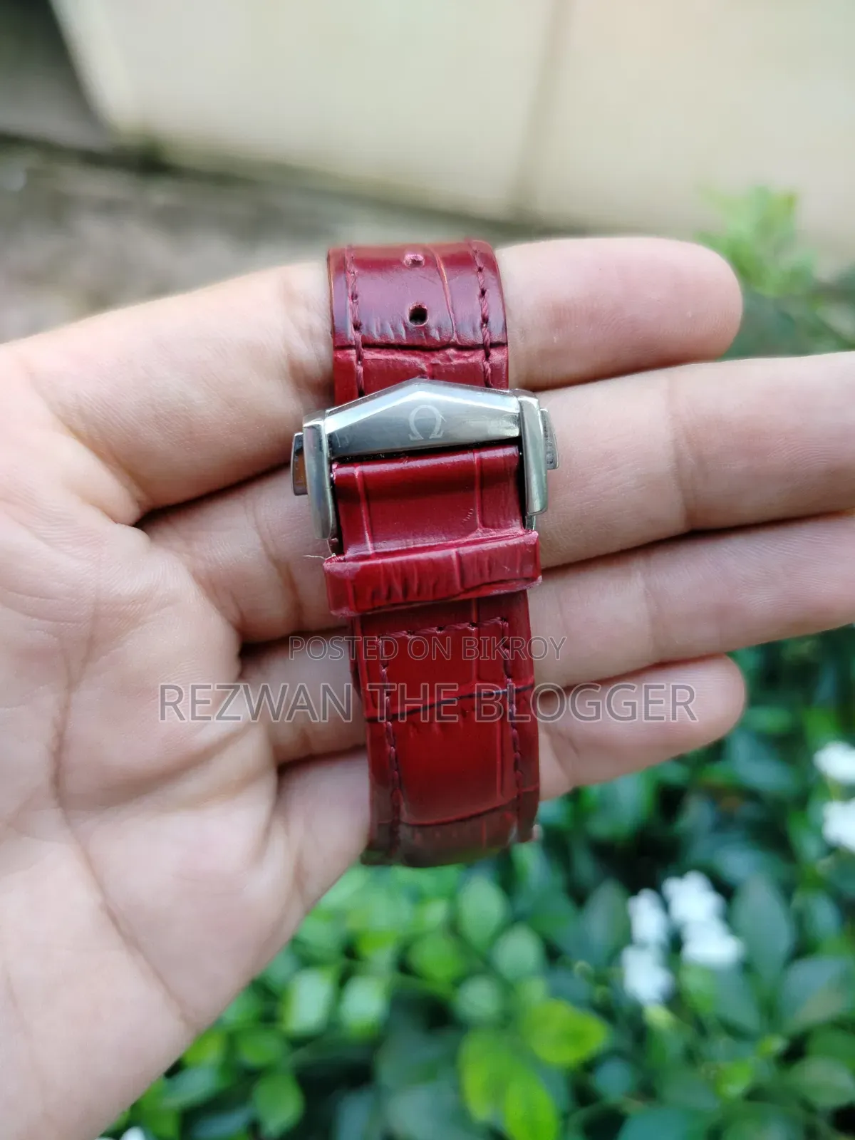 Omega Constellation Automatic Premium Watch (Maroon Dial)