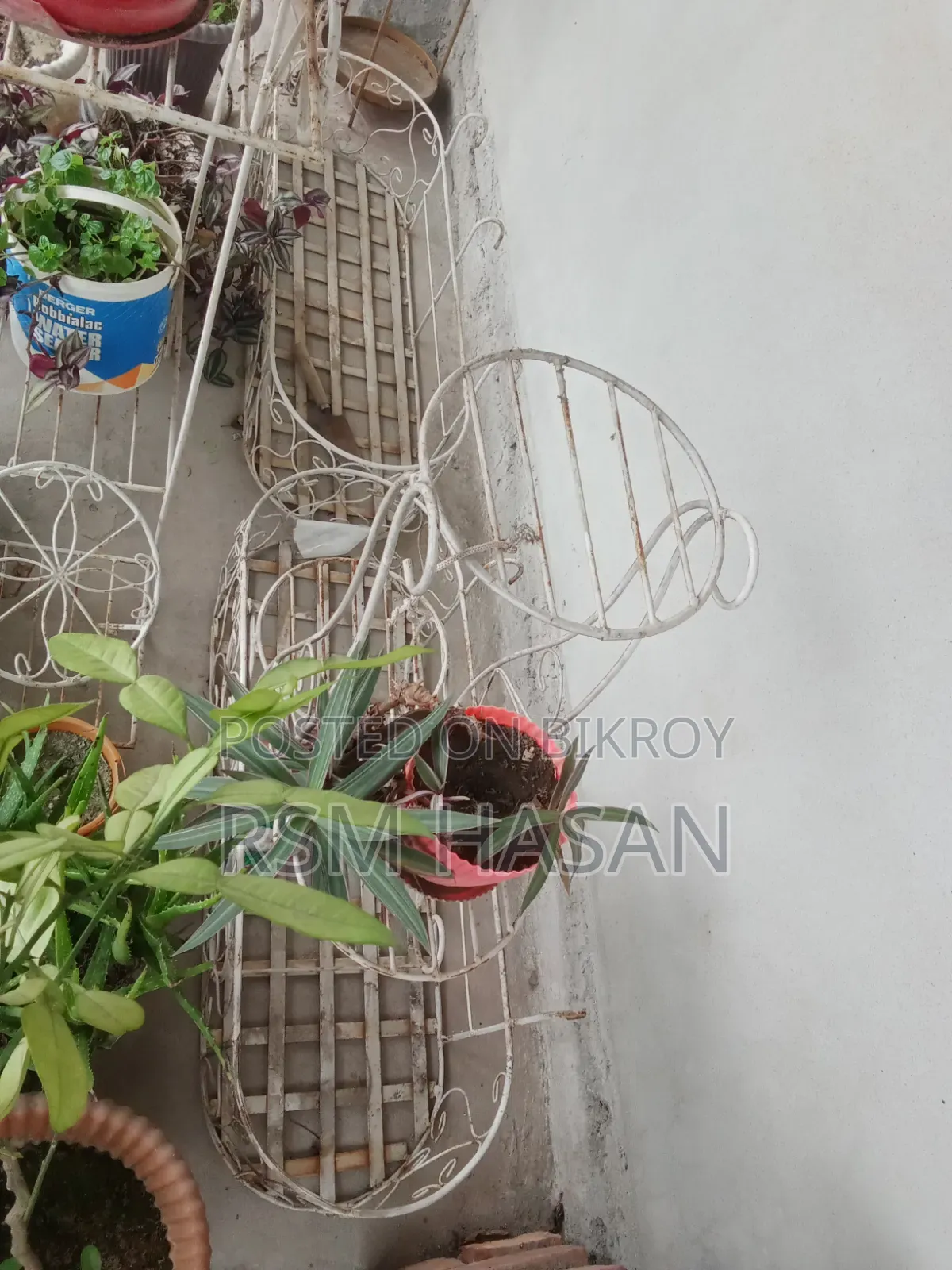 গাছের মেটাল স্ট্যান্ড সেট ইনডোর ও আউটডোর প্ল্যান্ট স্ট্যান্ড বাগান