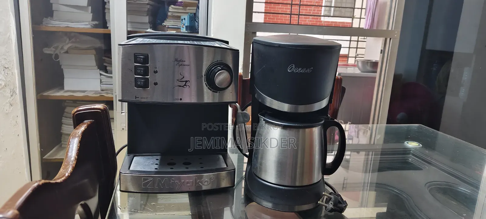 Espresso Machine and Ocean Electric Coffee Maker