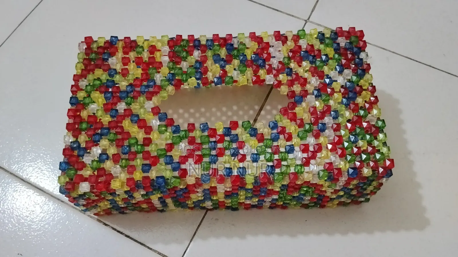 Crystal Bead Tissue Box