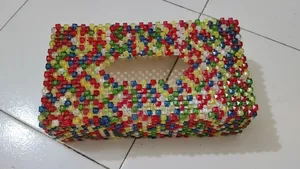 Crystal Bead Tissue Box