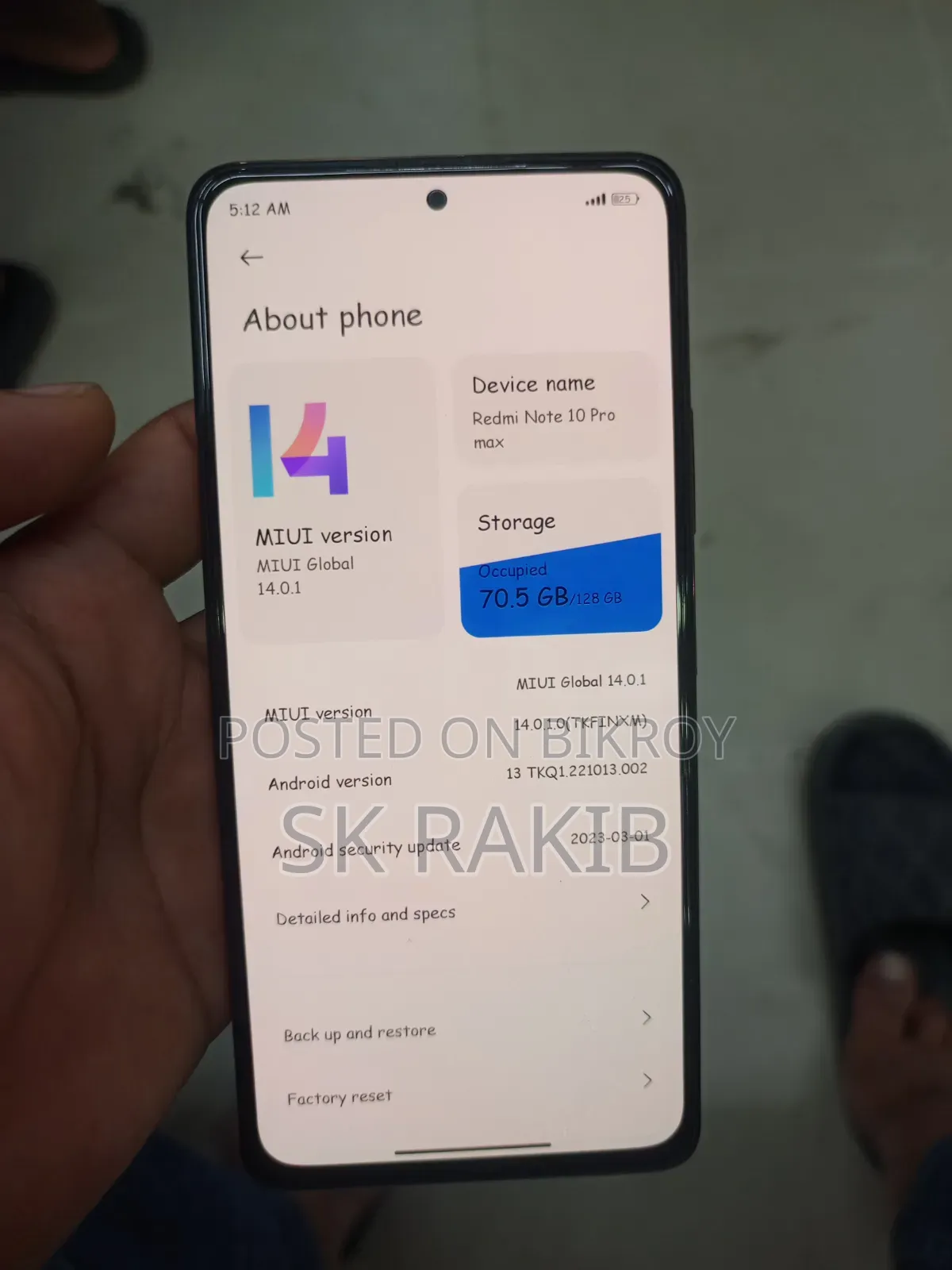 Xiaomi Redmi Note 10 Pro Max 128 GB Orange