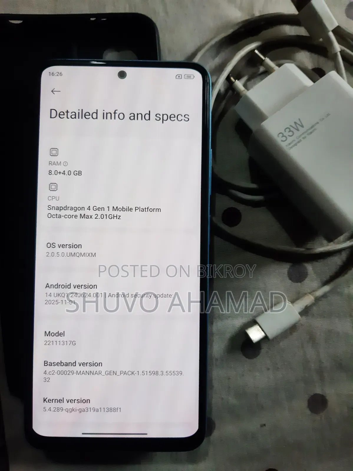 Xiaomi Redmi Note 12 5G 256 GB Blue