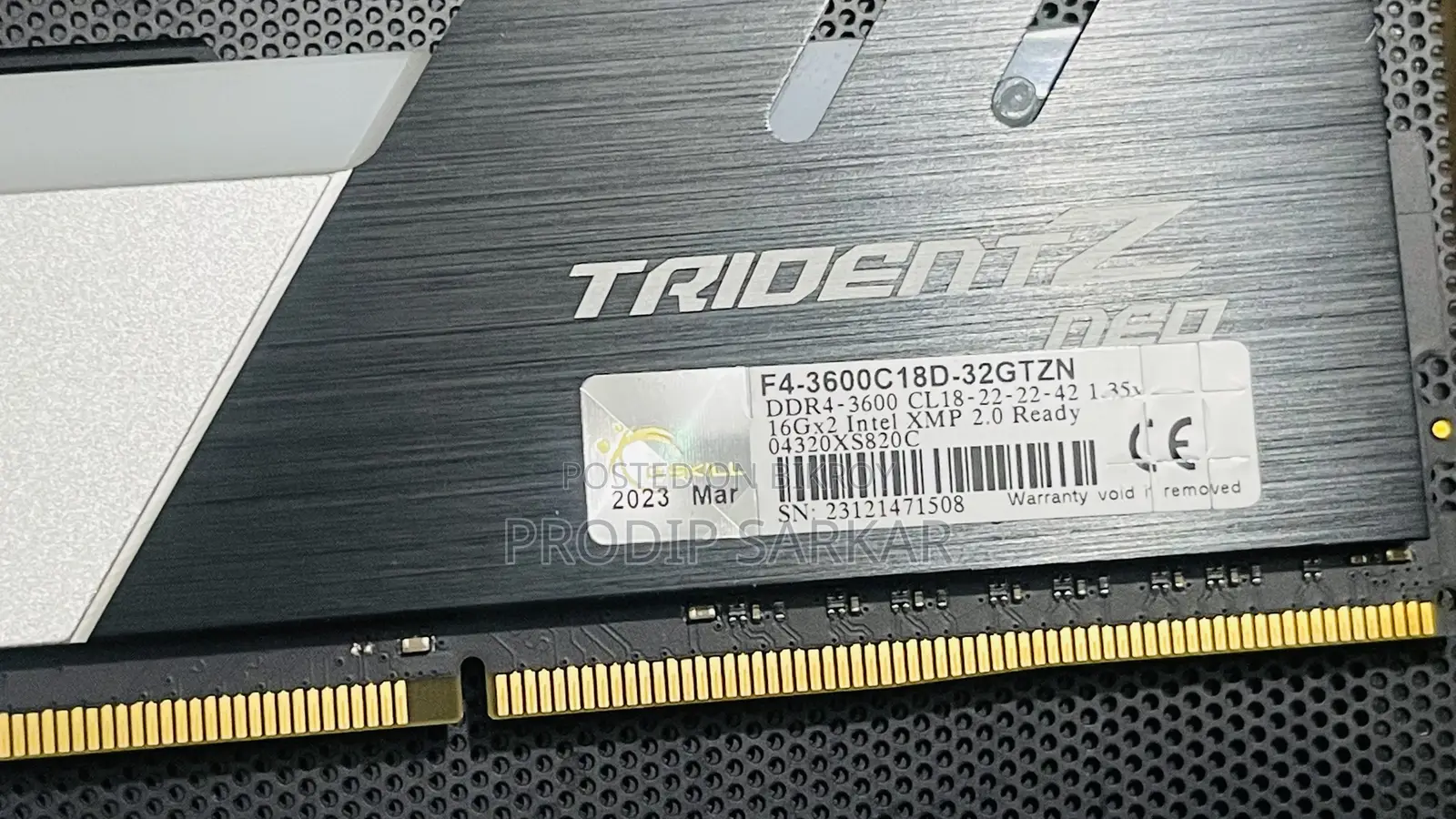 G.Skill Trident Z Neo Rgb 32gb(2x16gb) Ddr4 3600mhz — 2 Kits Available