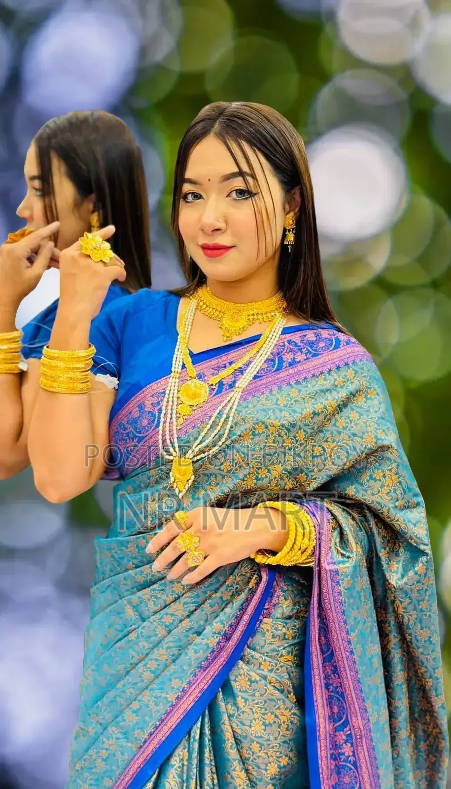 Kanjivaram Silk Saree with Matching Running Blouse Piece