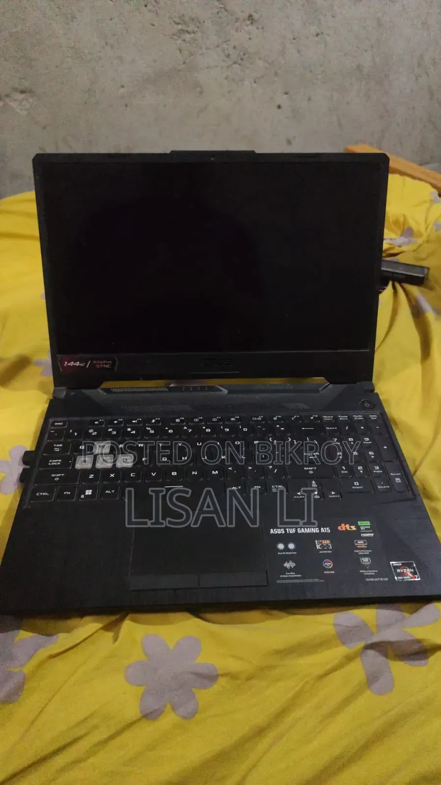 Laptop Asus TUF Gaming A15 8GB AMD Ryzen 7 SSD 60GB