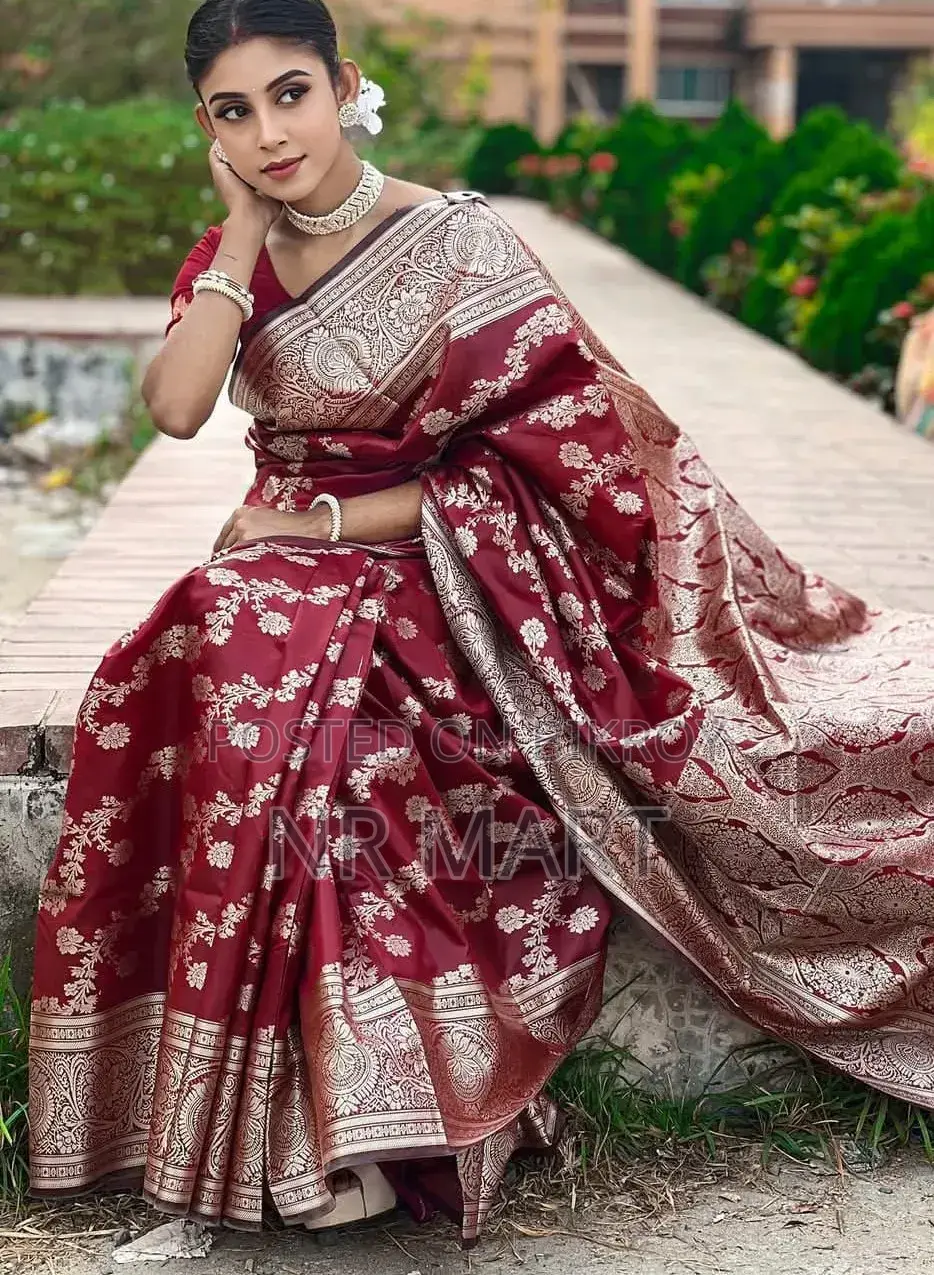 Soft Silk Indian Inspired Banarasi Katan Saree