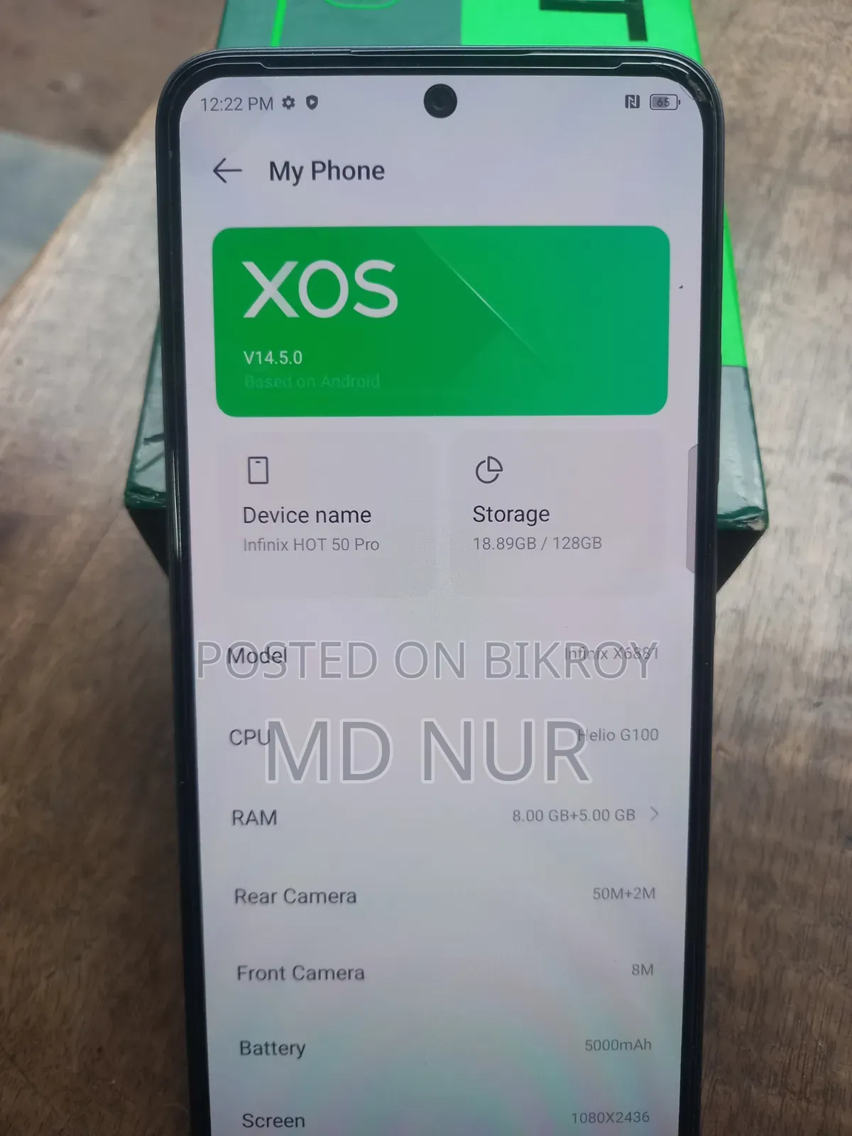 Infinix Hot 50 Pro 256 GB Black