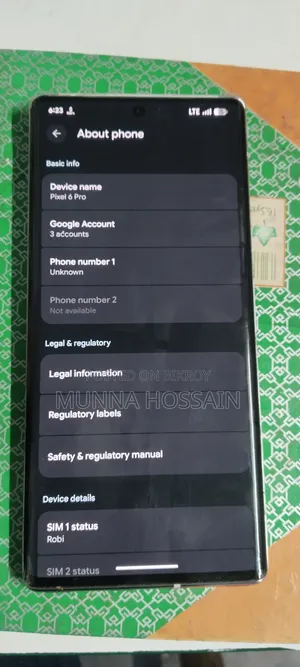 Google Pixel 6 Pro 128 GB White
