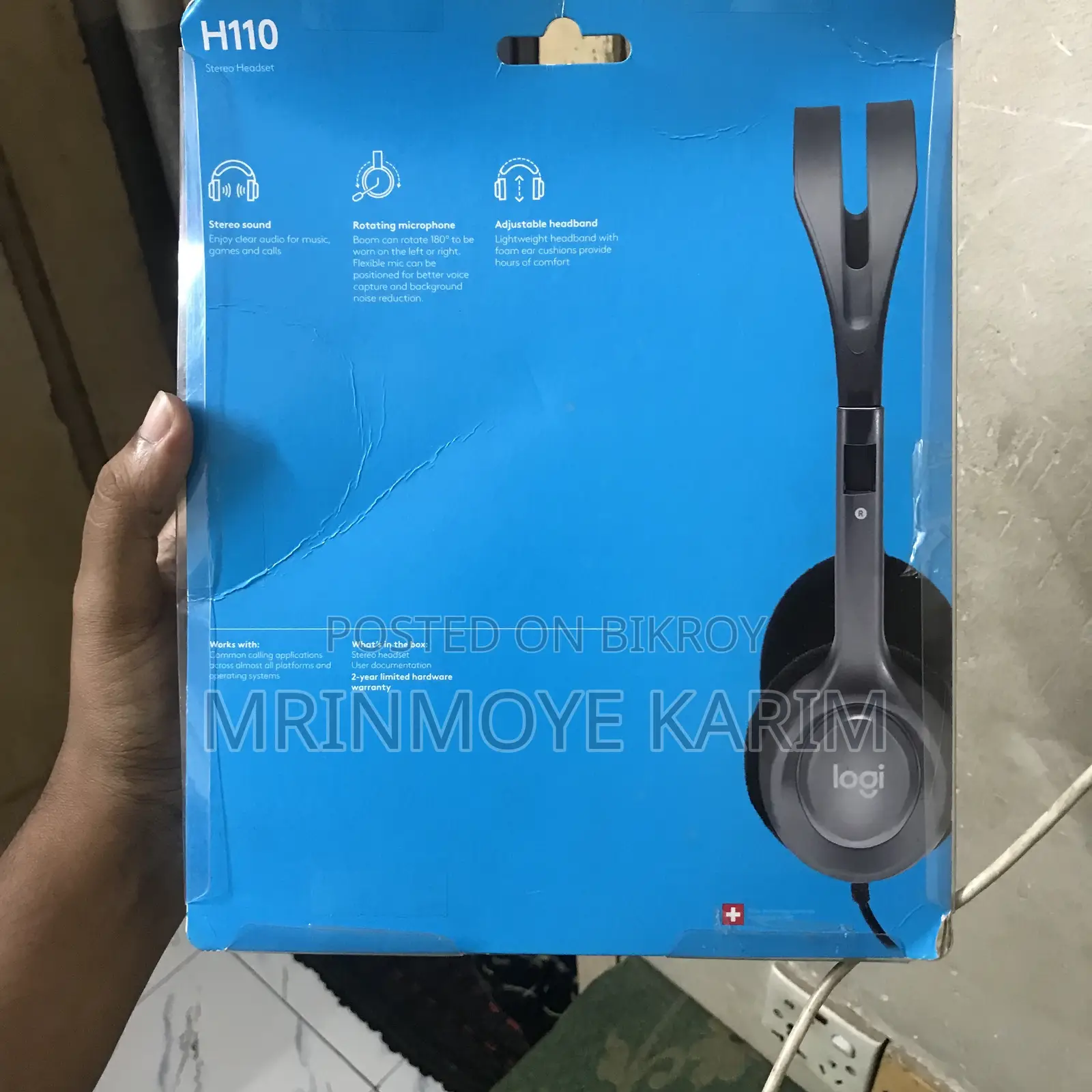 Logitech H110 Black Headphone