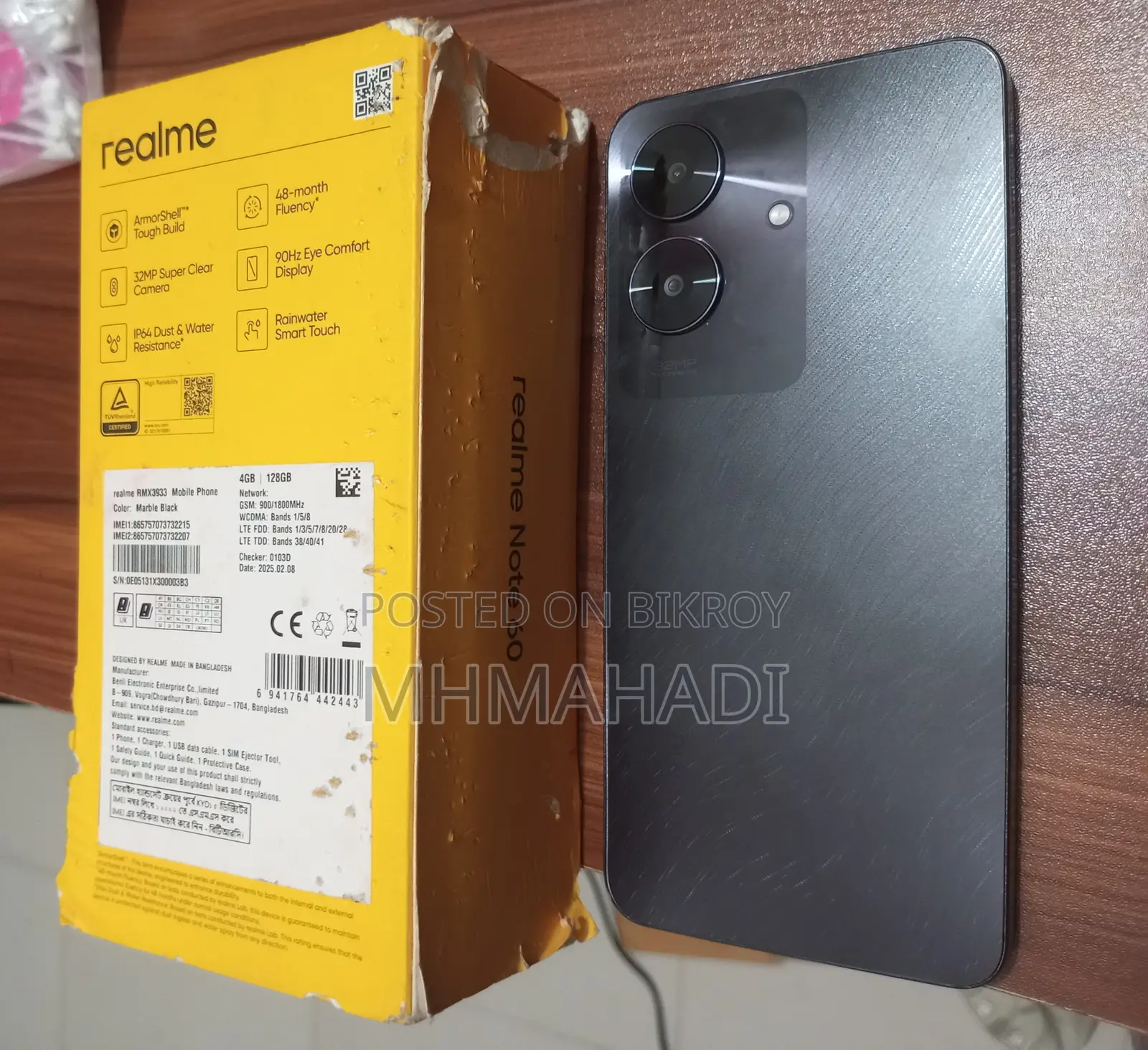 Realme Note 60 128 GB Black