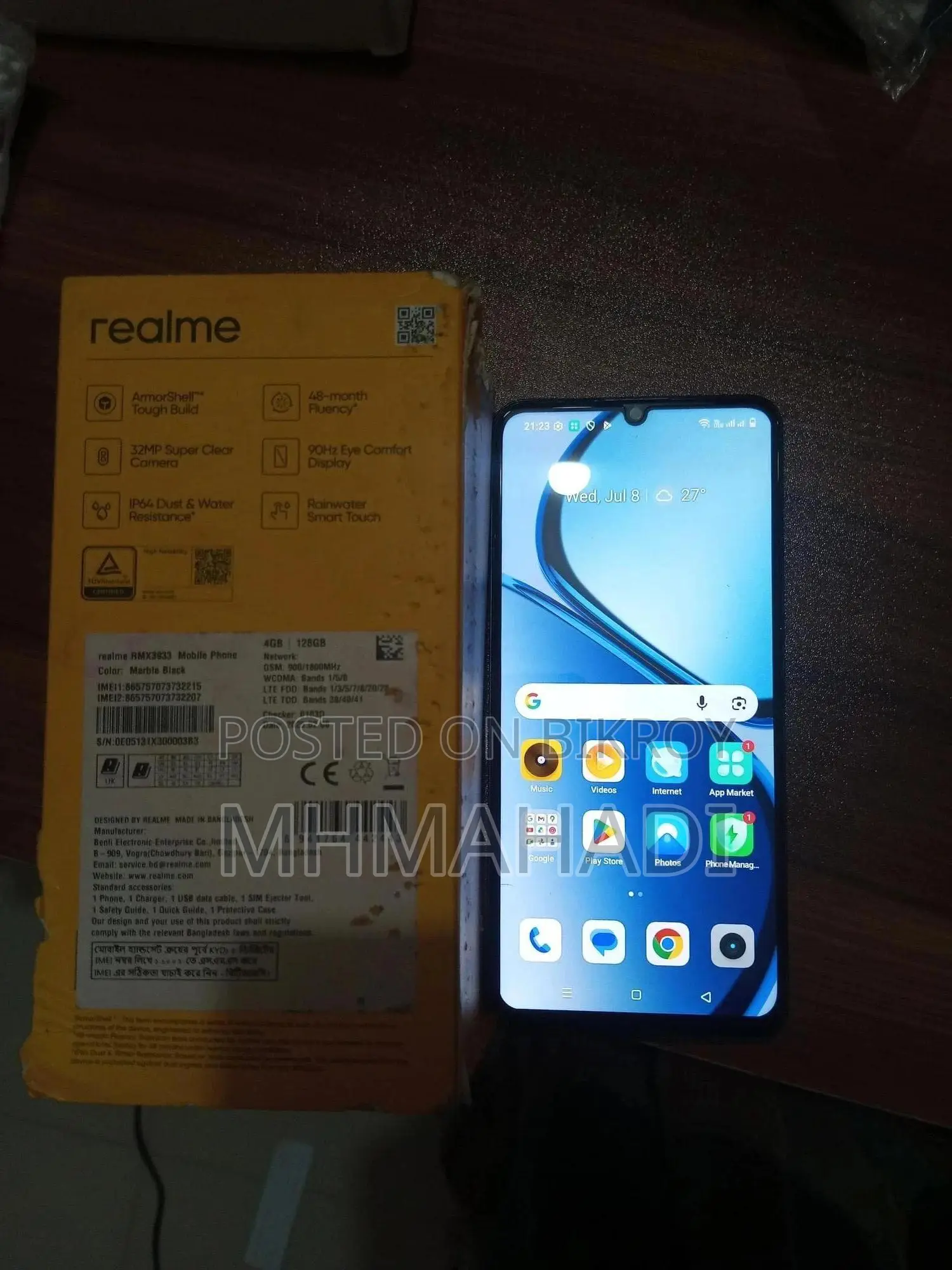 Realme Note 60 128 GB Black