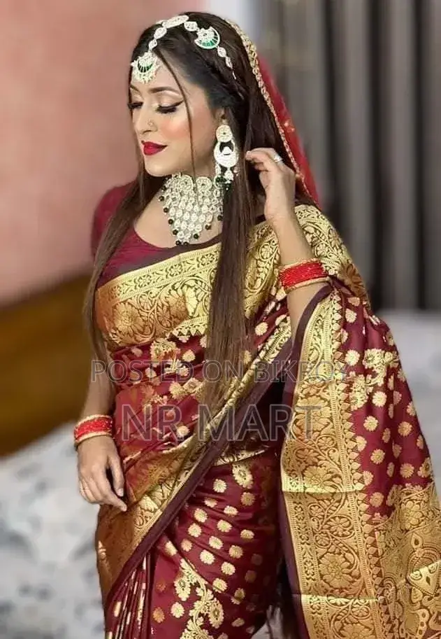 অরিজিনাল সিরাজগঞ্জের সিল্ক কাতান শাড়ি ১২ হাত