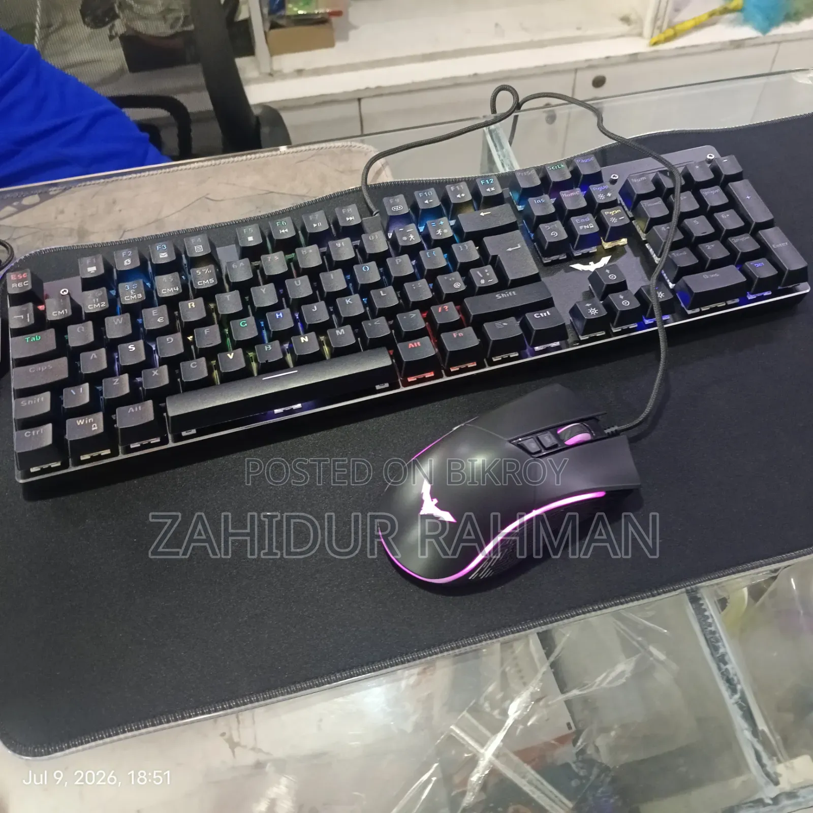 Mouse and keyboard